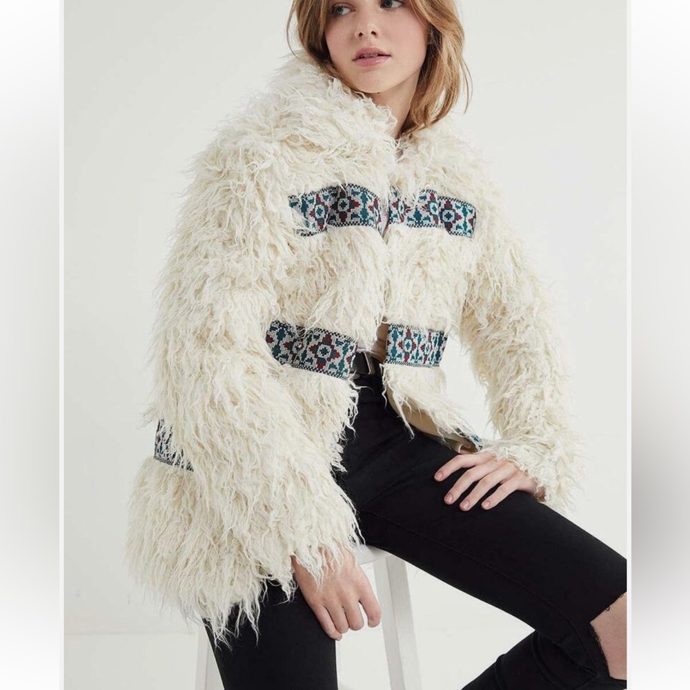 FAUX FUR JACKET COAT